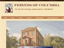 Tablet Screenshot of friendsofcolumbiashp.com