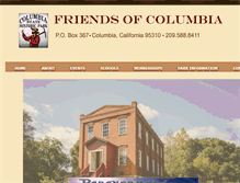 Tablet Screenshot of friendsofcolumbiashp.org